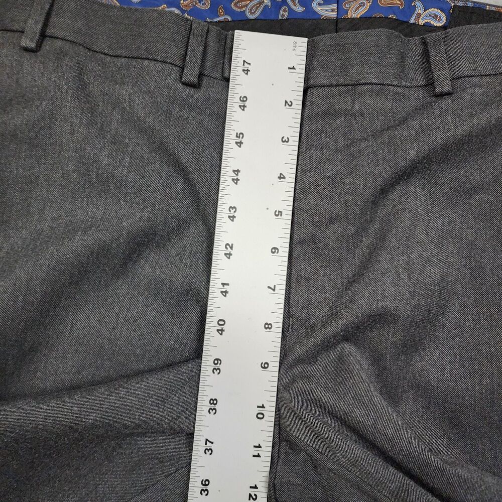 Lauren Ralph Lauren Men's Dress Slacks 36x30 Charcoal Gray Flat Front Classic - Picture 11 of 13